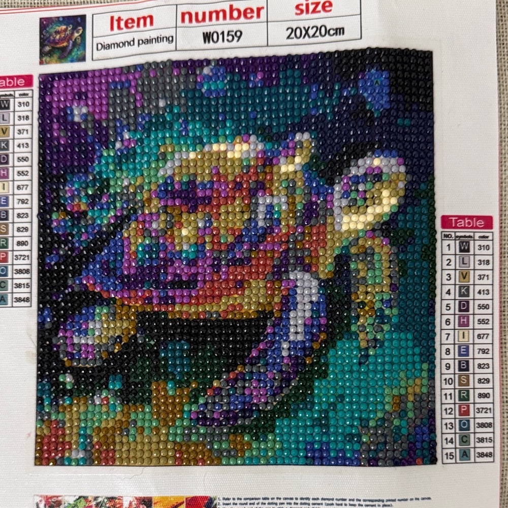 Colorful Turtle Diamond Painting